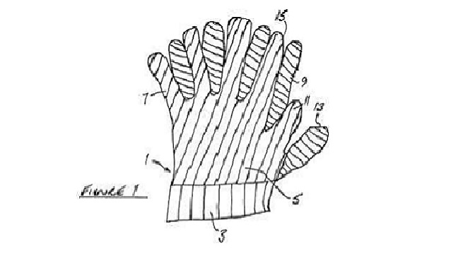 Gloves patent sized